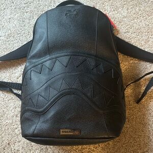 Sprayground Black Textured Backpack